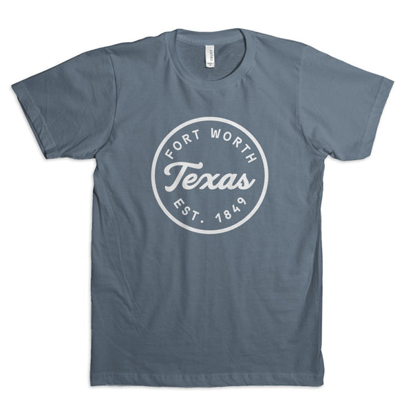 Fort Worth Texas 1849 - T-Shirt - Slate