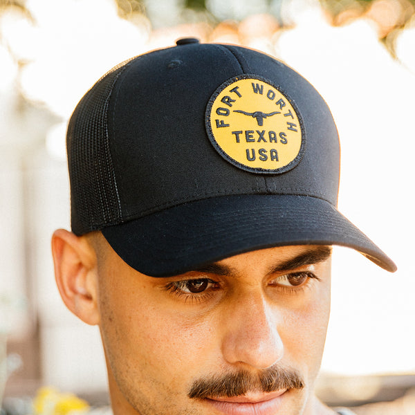 Fort Worth Texas USA - Trucker Hat - Black
